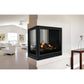Empire 36" Tahoe Multi-Sided Clean-Face Peninsula Direct-Vent Fireplace