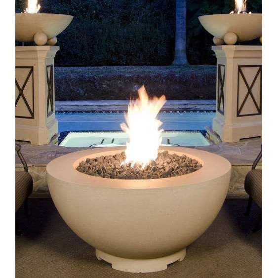 American Fyre Designs 48" Round Concrete Gas Fire Bowl