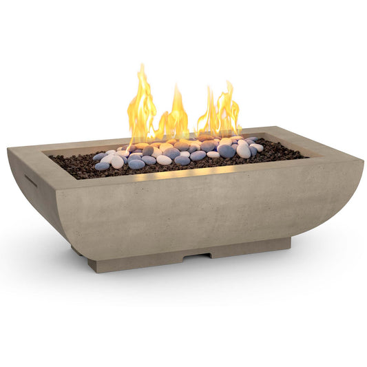 American Fyre Designs Bordeaux Rectangle 50" Fire Bowl