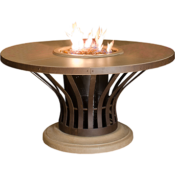 American Fyre Designs Fiesta Dining 54" Fire Pit Table
