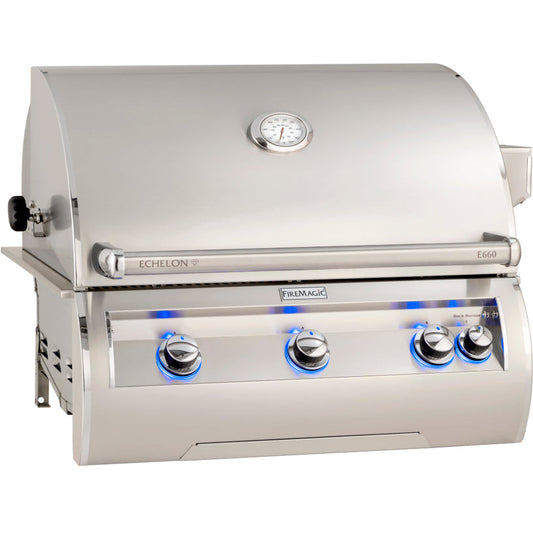 Fire Magic Echelon Diamond 30" E660i Built-in Gas Grill with Analog Thermometer