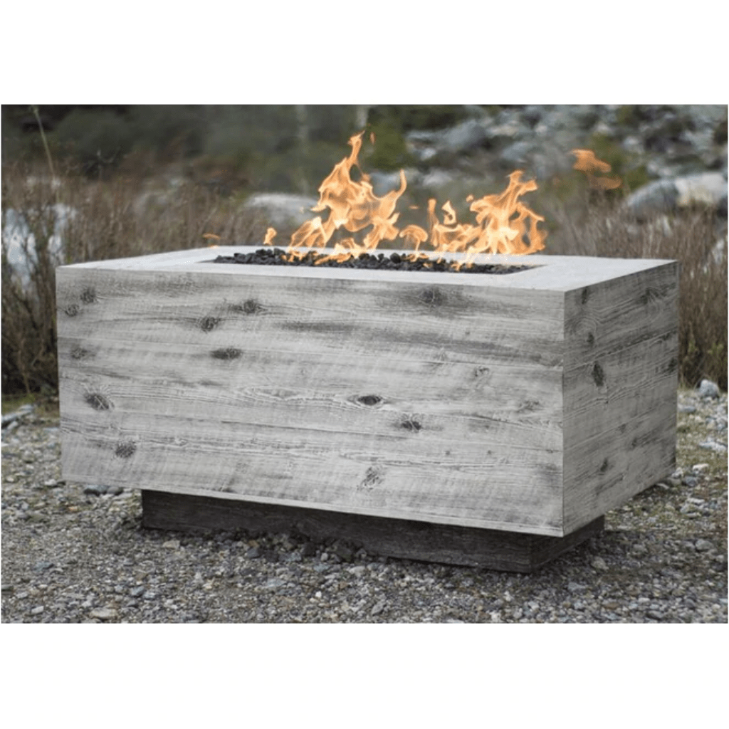 The Outdoor Plus Catalina Wood Grain Fire Pit