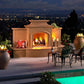 American Fyre Designs 113" Grand Mariposa Freestanding Ventless Outdoor Fireplace