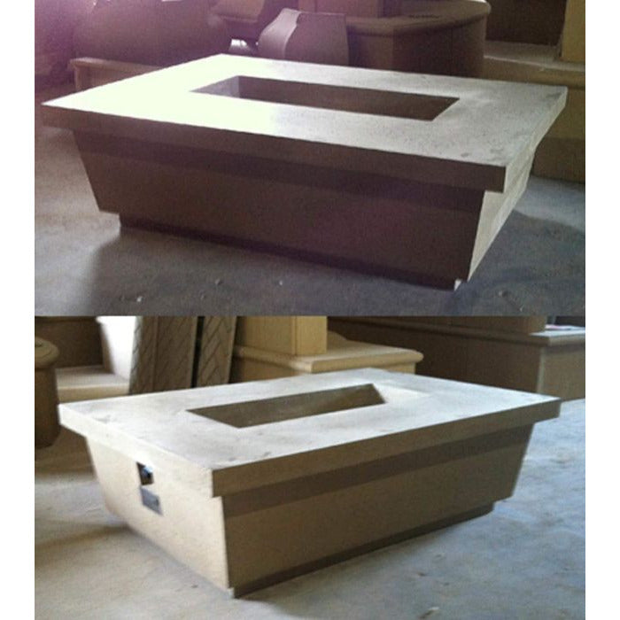 Explore Rectangle Fire Pit Tables | The Great Fire Company