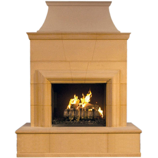 American Fyre Designs 76" Cordova Vented Gas Outdoor Fireplace
