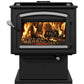 Drolet Escape 2100 Wood Stove with Brushed Nickel Trims