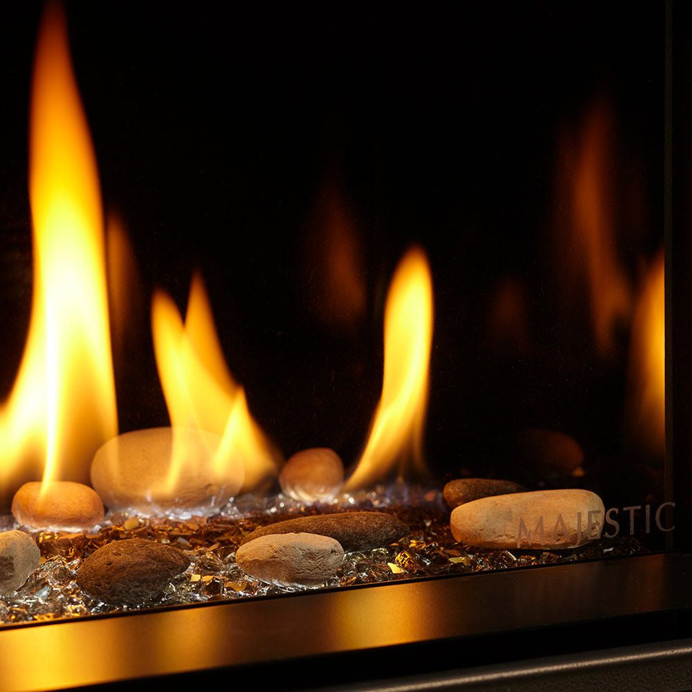 Majestic Echelon II 48" See-Through Direct Vent Gas Fireplace - with IntelliFire Touchscreen Remote