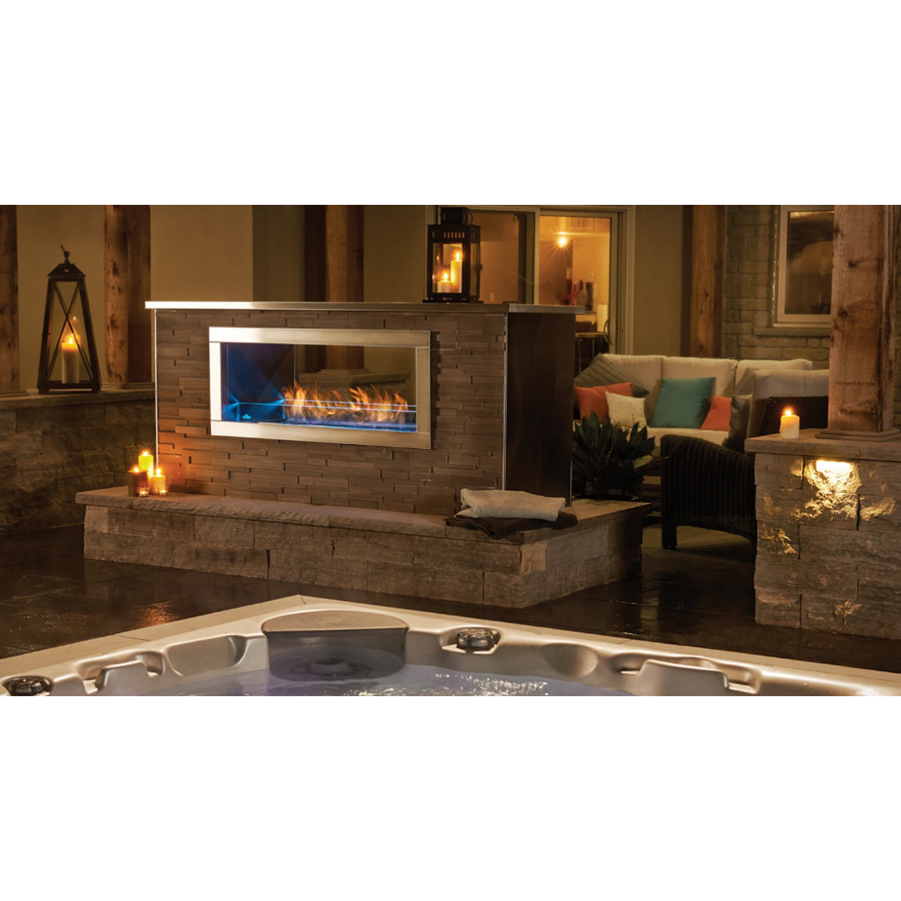 Napoleon Galaxy See-Through Outdoor Gas Fireplace - 48"