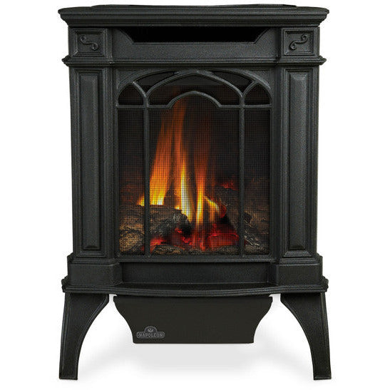 Napoleon Arlington Series Metallic Black Electronic Ignition Direct Vent Gas Stove