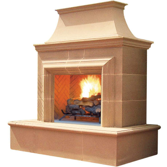 American Fyre Designs 76" Reduced Cordova Gas Outdoor Fireplace