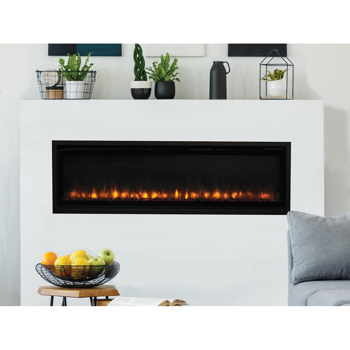 Superior 45" Radiant, Front View Electric Fireplace 